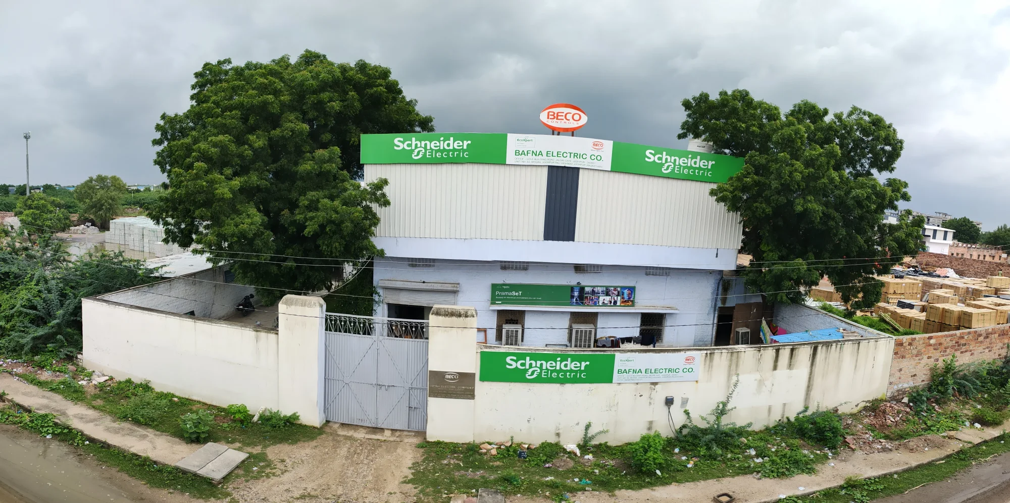 Wide view of Bafna Electric Company manufacturing facility in Jodhpur